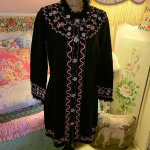 Size S NWT Storybook Knit Black sweater/pink trim